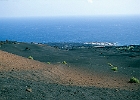 Vulcan-Landschaft oberhalb vom Leuchtturm Punta de Fuencaliente : Rosa-anthrazit Vulkangries